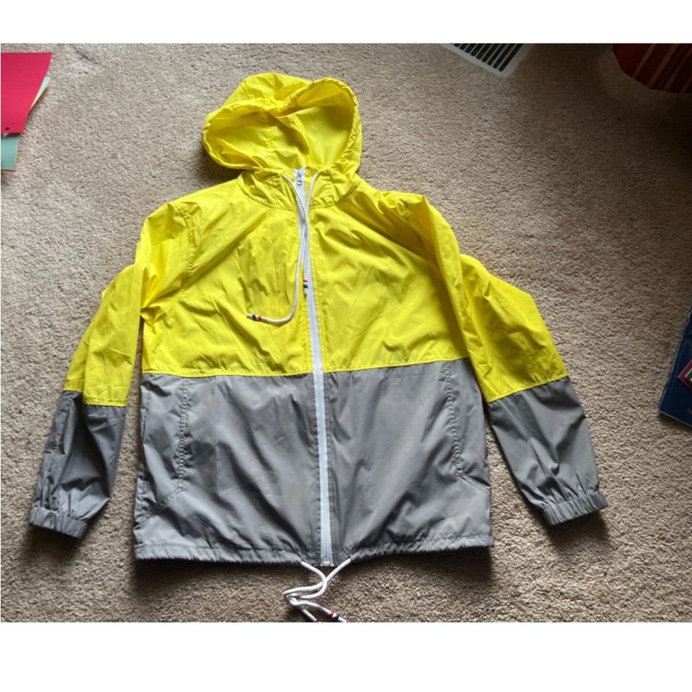 MEAKEOR Windbreaker Jacket ~ Size M Medium ~ Yellow Spring Lightweight